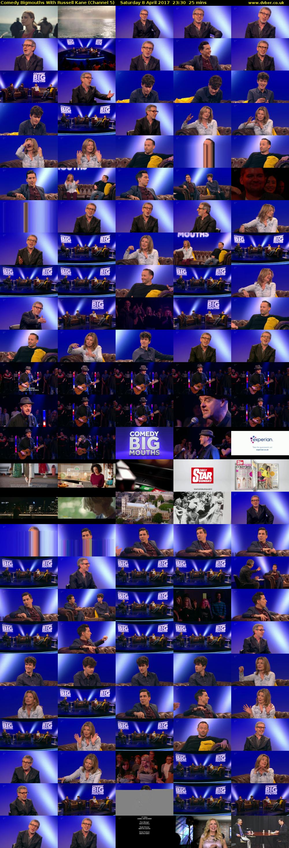 Comedy Bigmouths With Russell Kane (Channel 5) Saturday 8 April 2017 23:30 - 23:55