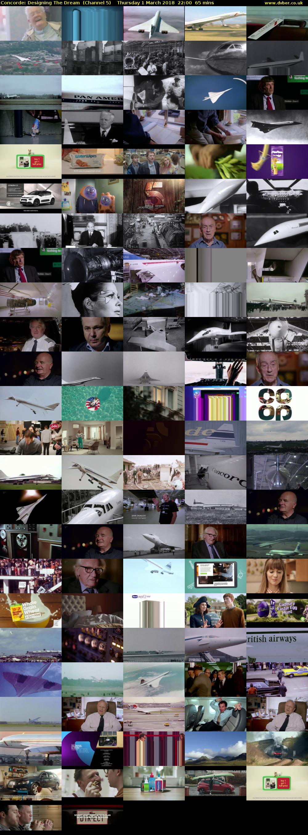 Concorde: Designing The Dream  (Channel 5) Thursday 1 March 2018 22:00 - 23:05
