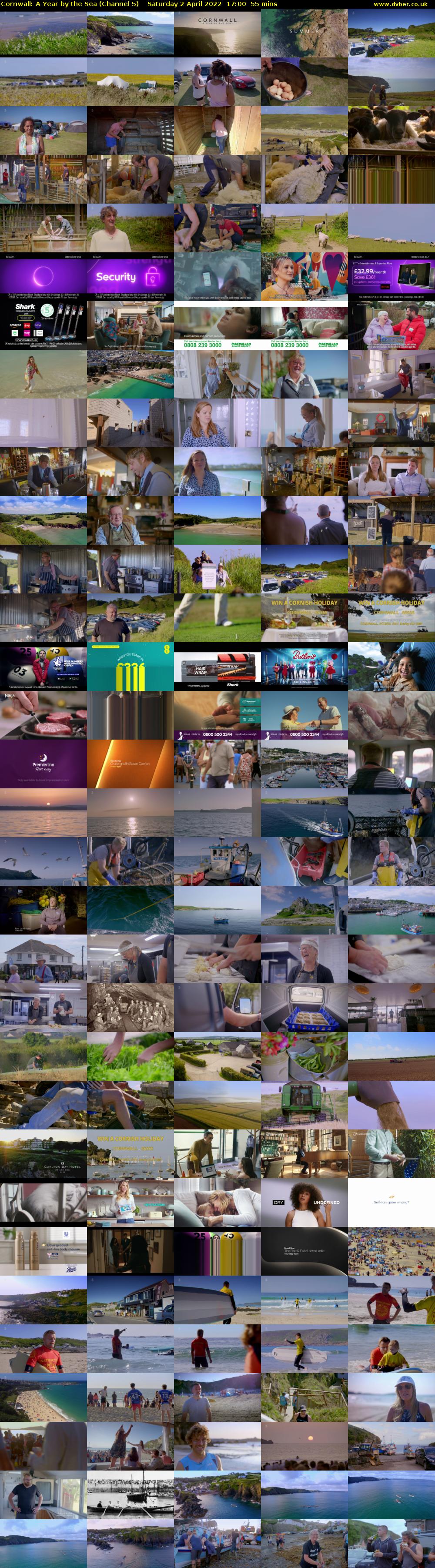 Cornwall: A Year by the Sea (Channel 5) Saturday 2 April 2022 17:00 - 17:55