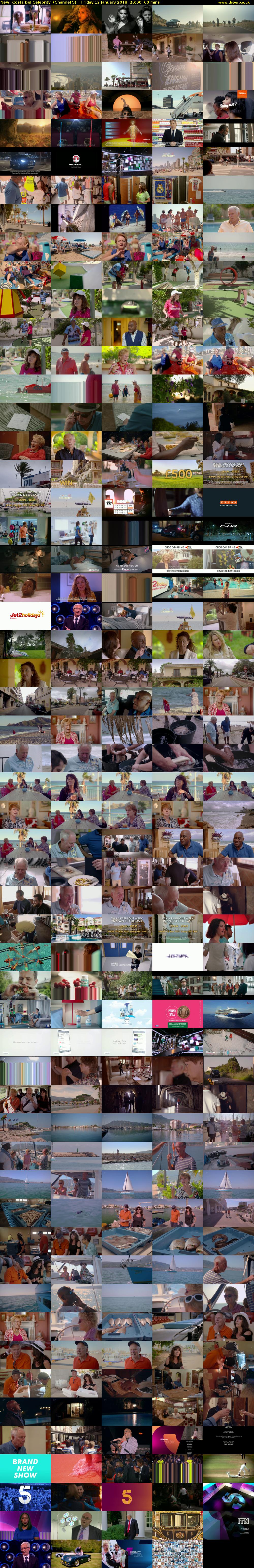 Costa Del Celebrity (Channel 5) Friday 12 January 2018 20:00 - 21:00