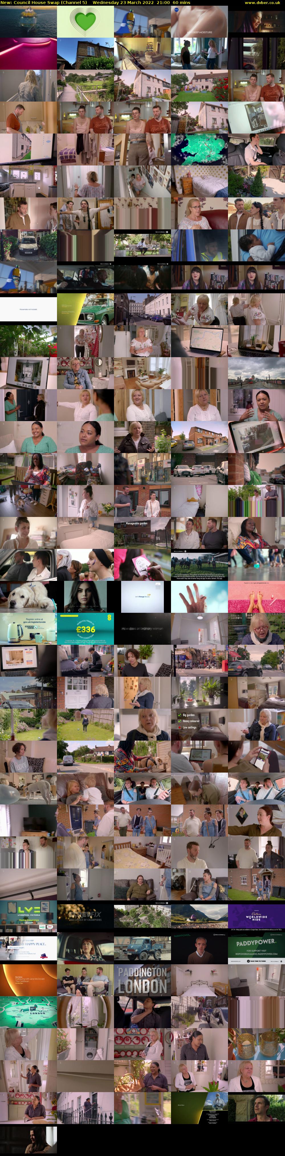 Council House Swap (Channel 5) Wednesday 23 March 2022 21:00 - 22:00