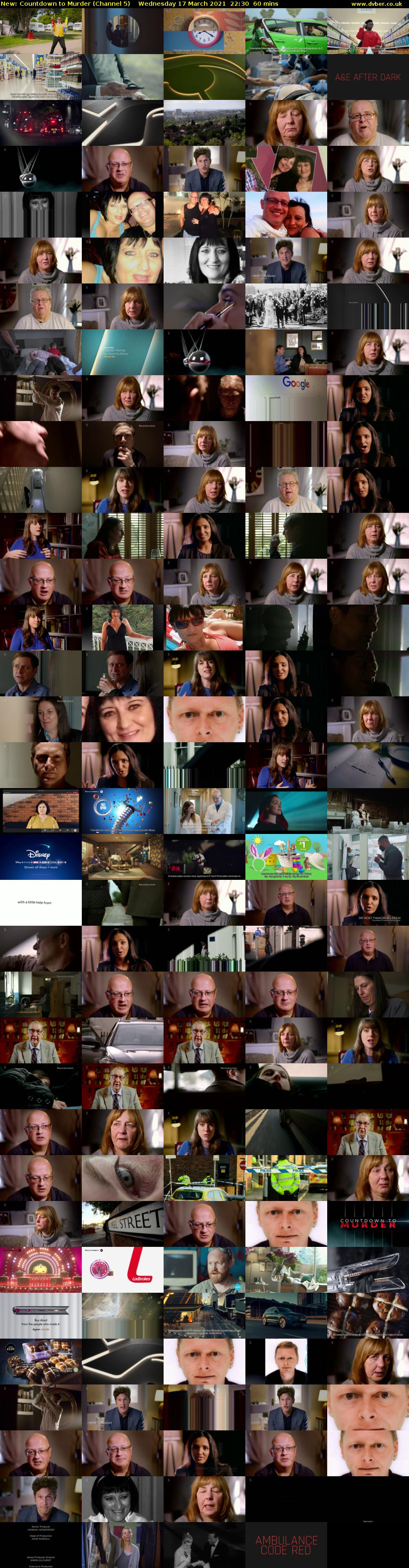 Countdown to Murder (Channel 5) Wednesday 17 March 2021 22:30 - 23:30