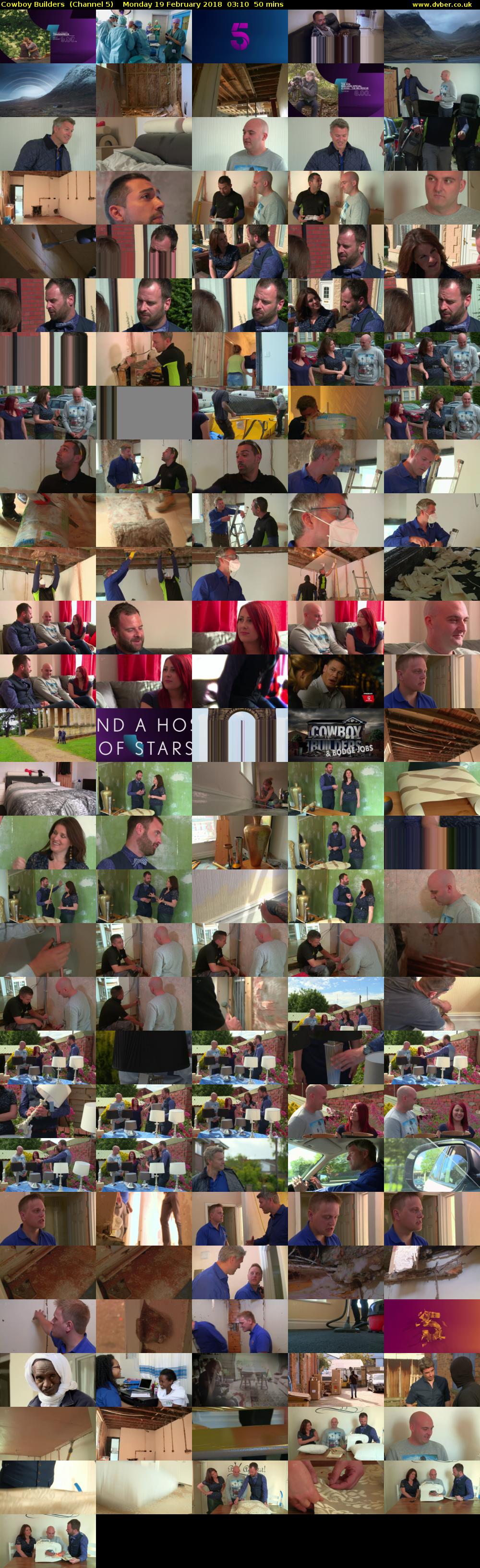 Cowboy Builders  (Channel 5) Monday 19 February 2018 03:10 - 04:00