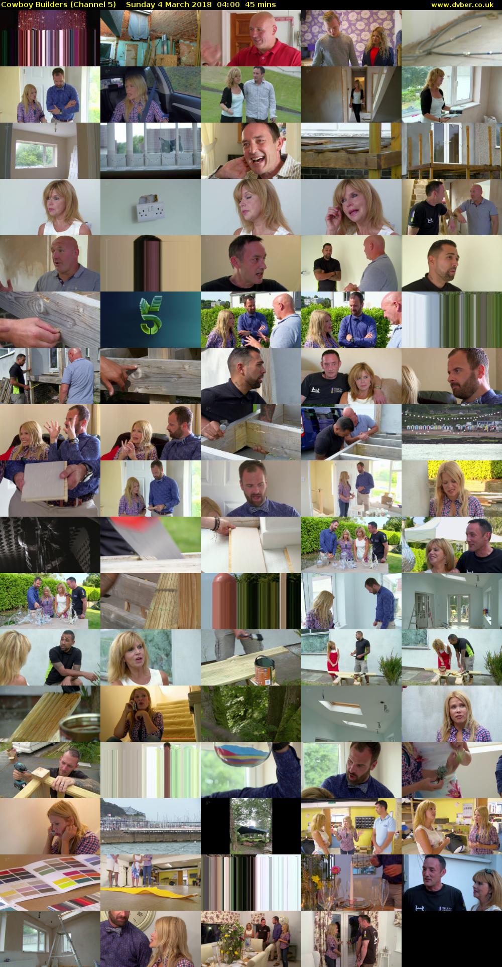 Cowboy Builders (Channel 5) Sunday 4 March 2018 04:00 - 04:45