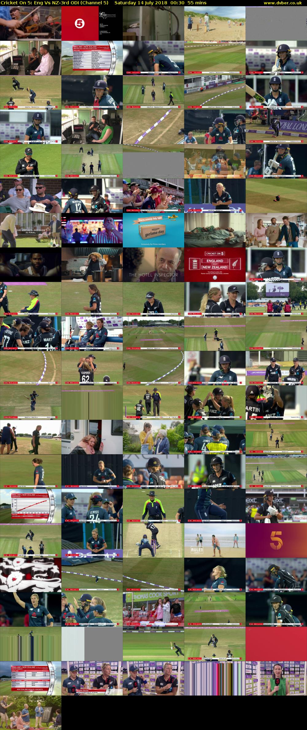 Cricket On 5: Eng Vs NZ-3rd ODI (Channel 5) Saturday 14 July 2018 00:30 - 01:25