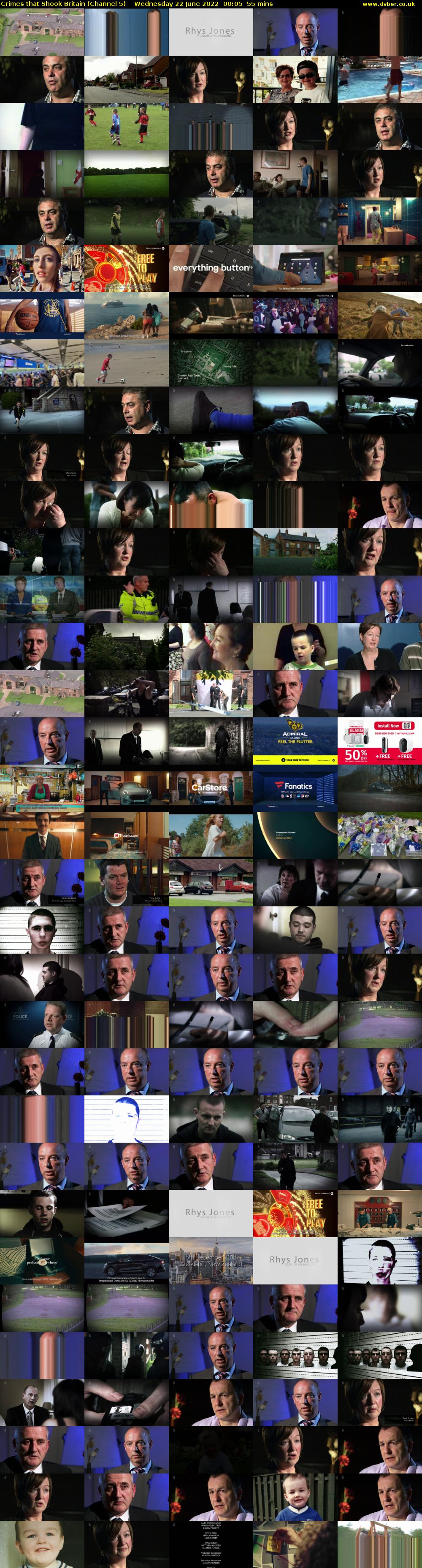 Crimes that Shook Britain (Channel 5) Wednesday 22 June 2022 00:05 - 01:00