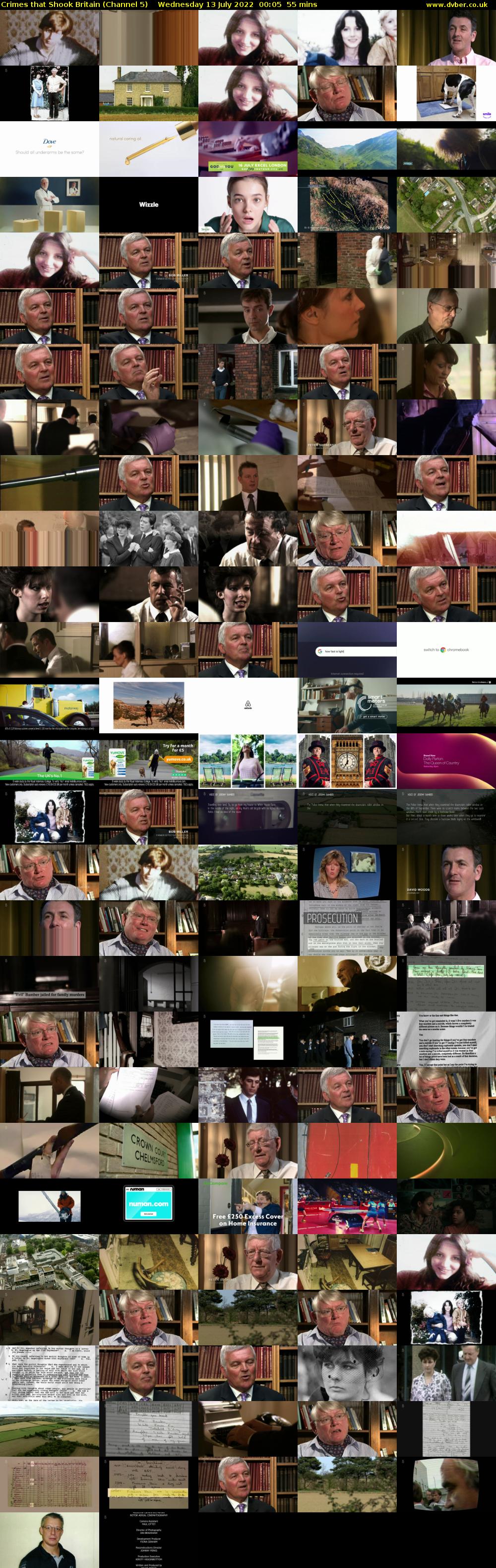 Crimes that Shook Britain (Channel 5) Wednesday 13 July 2022 00:05 - 01:00