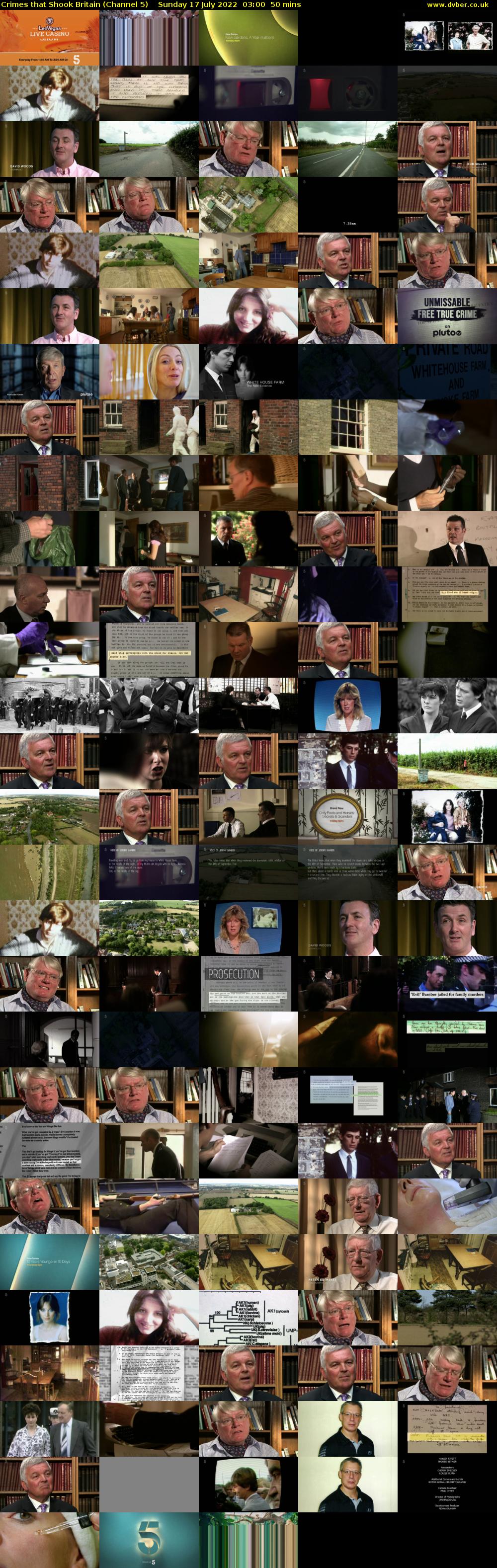 Crimes that Shook Britain (Channel 5) Sunday 17 July 2022 03:00 - 03:50