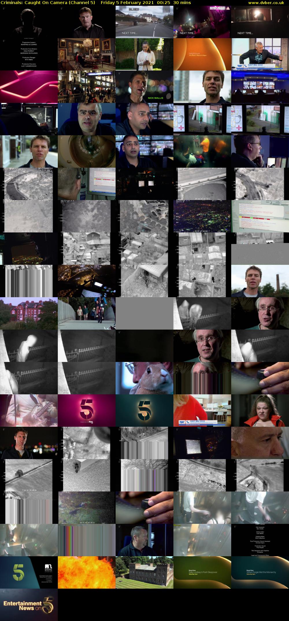 Criminals: Caught On Camera (Channel 5) Friday 5 February 2021 00:25 - 00:55