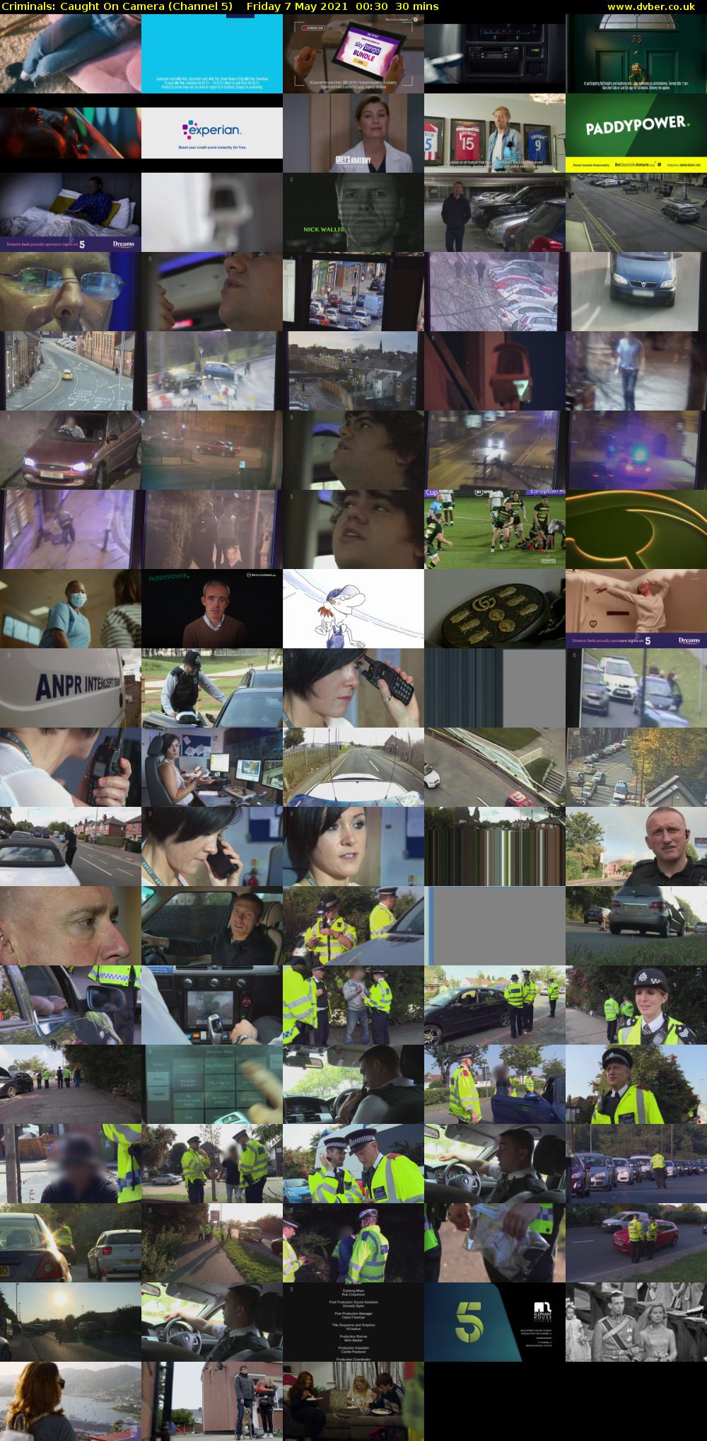 Criminals: Caught On Camera (Channel 5) Friday 7 May 2021 00:30 - 01:00