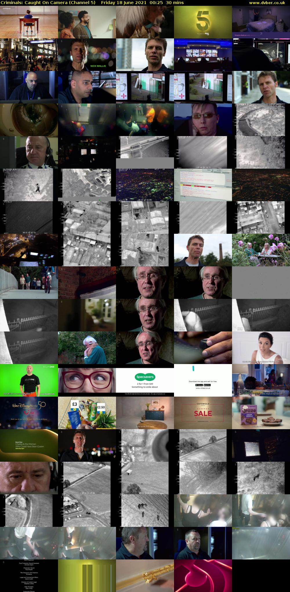 Criminals: Caught On Camera (Channel 5) Friday 18 June 2021 00:25 - 00:55