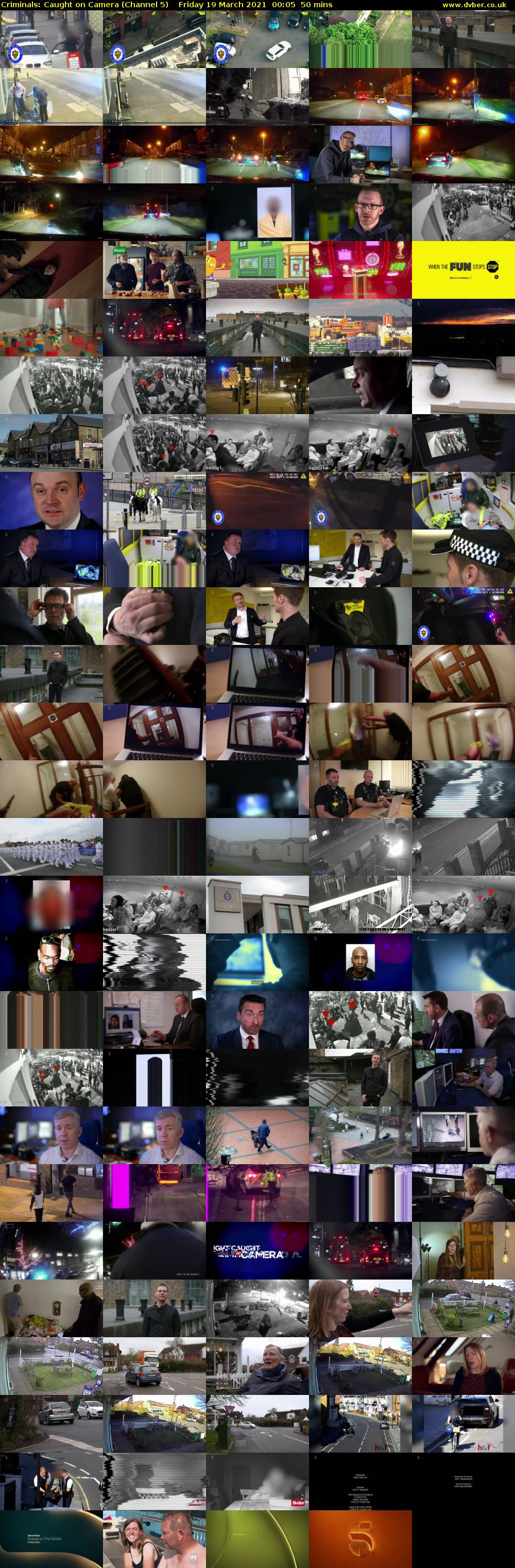 Criminals: Caught on Camera (Channel 5) Friday 19 March 2021 00:05 - 00:55