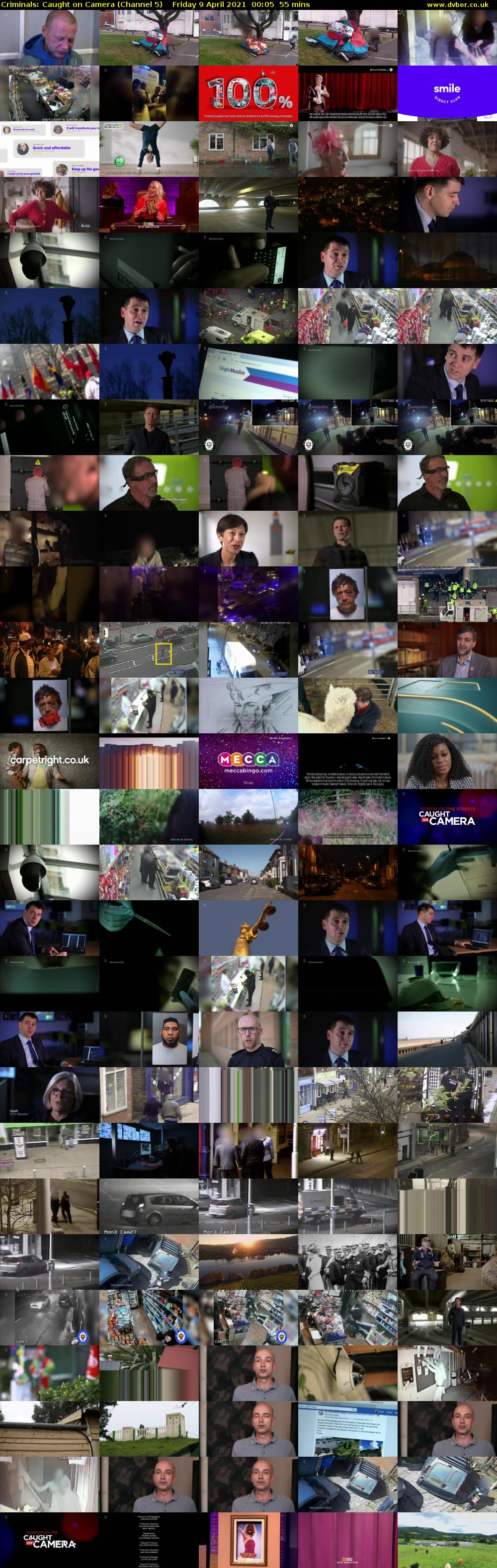 Criminals: Caught on Camera (Channel 5) Friday 9 April 2021 00:05 - 01:00