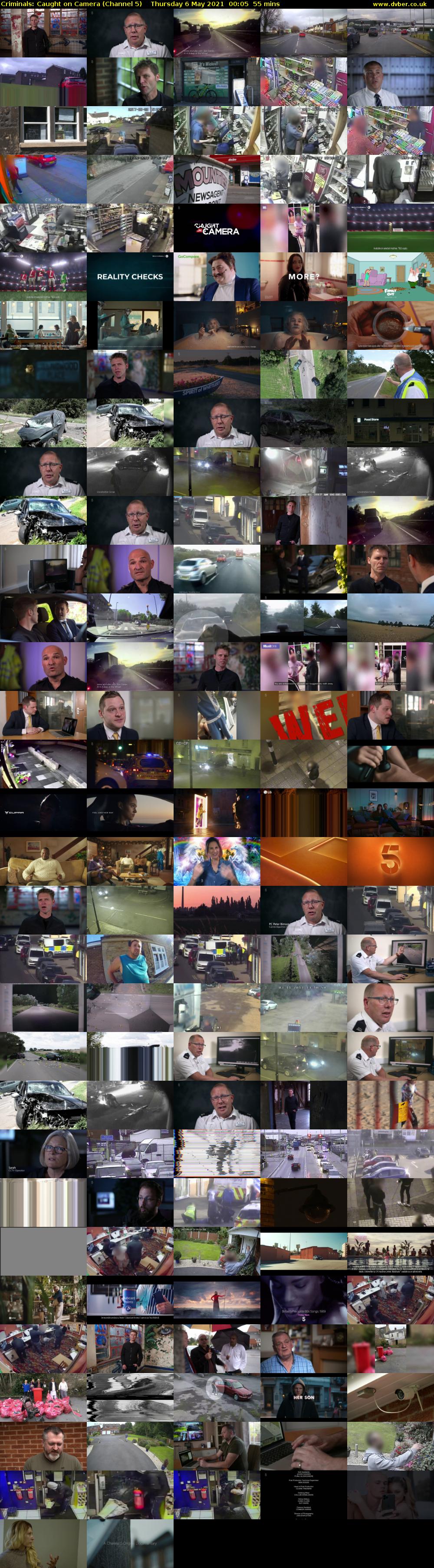 Criminals: Caught on Camera (Channel 5) Thursday 6 May 2021 00:05 - 01:00