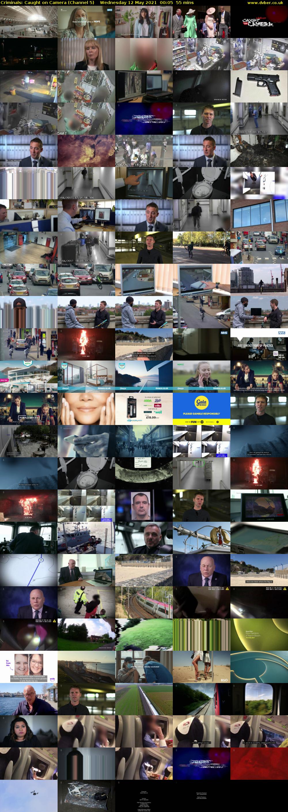 Criminals: Caught on Camera (Channel 5) Wednesday 12 May 2021 00:05 - 01:00