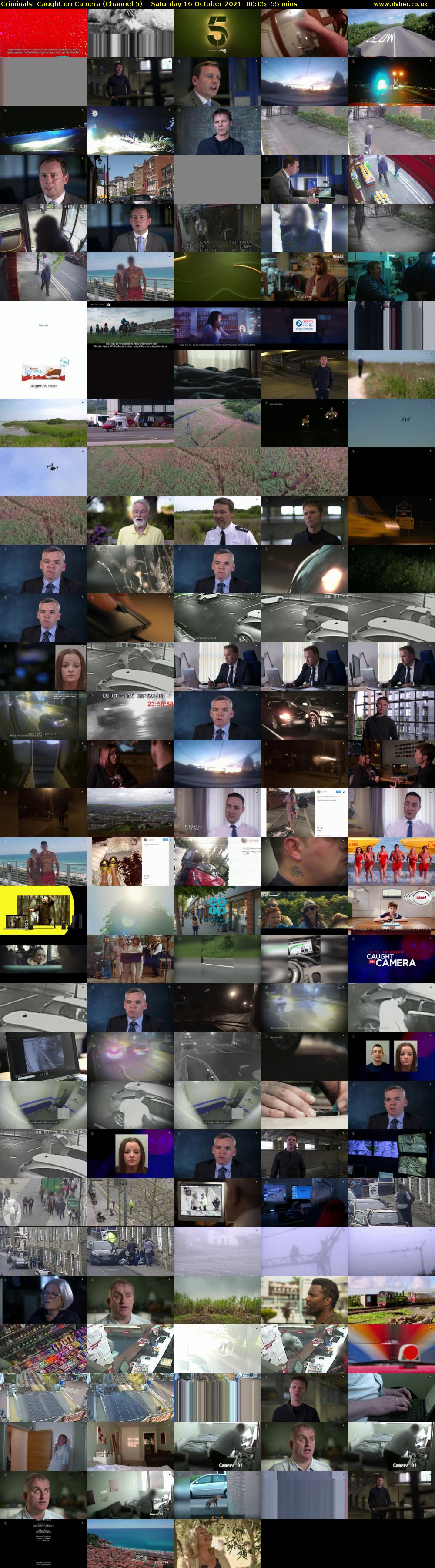 Criminals: Caught on Camera (Channel 5) Saturday 16 October 2021 00:05 - 01:00