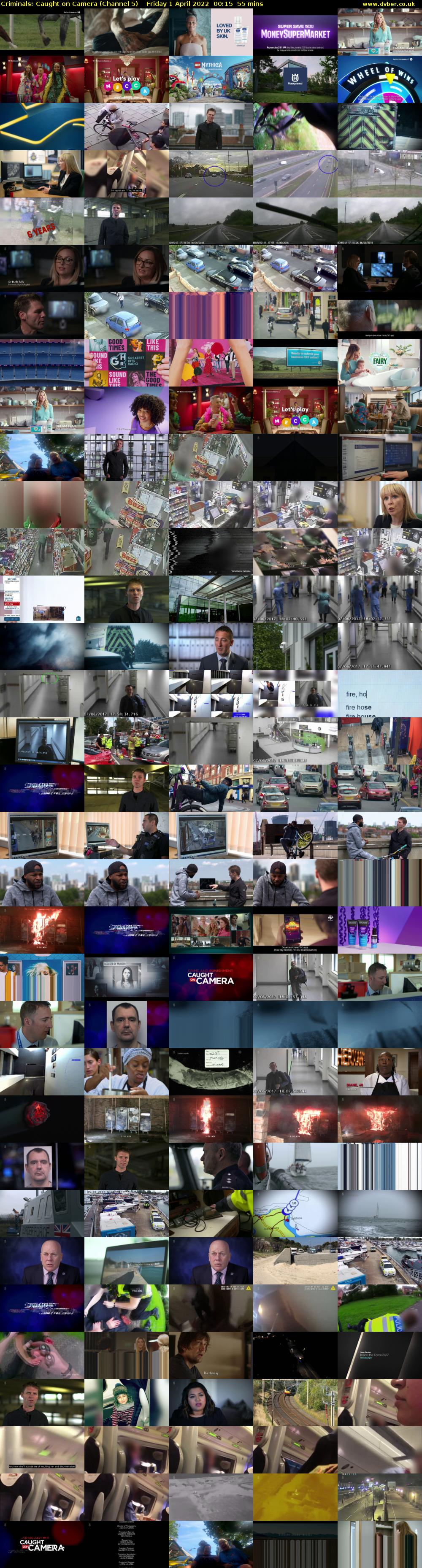 Criminals: Caught on Camera (Channel 5) Friday 1 April 2022 00:15 - 01:10