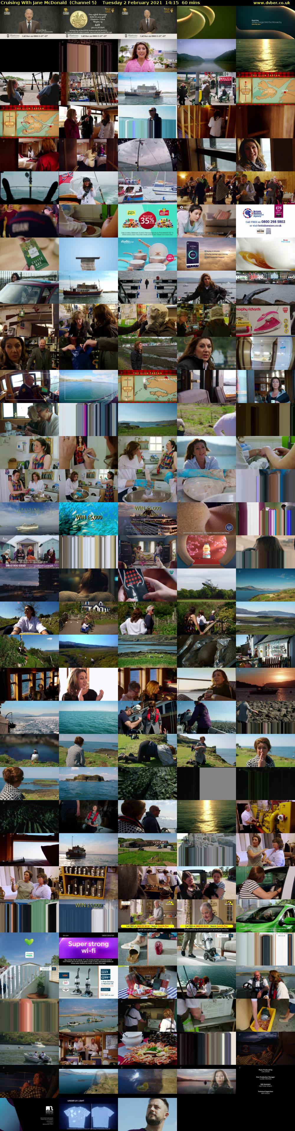 Cruising With Jane McDonald  (Channel 5) Tuesday 2 February 2021 14:15 - 15:15
