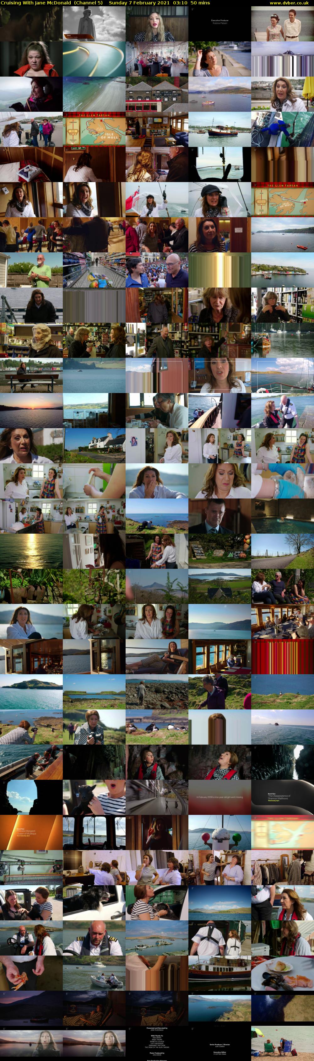 Cruising With Jane McDonald  (Channel 5) Sunday 7 February 2021 03:10 - 04:00