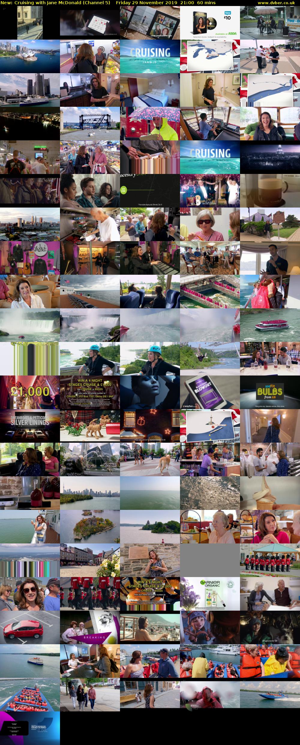 Cruising with Jane McDonald (Channel 5) Friday 29 November 2019 21:00 - 22:00