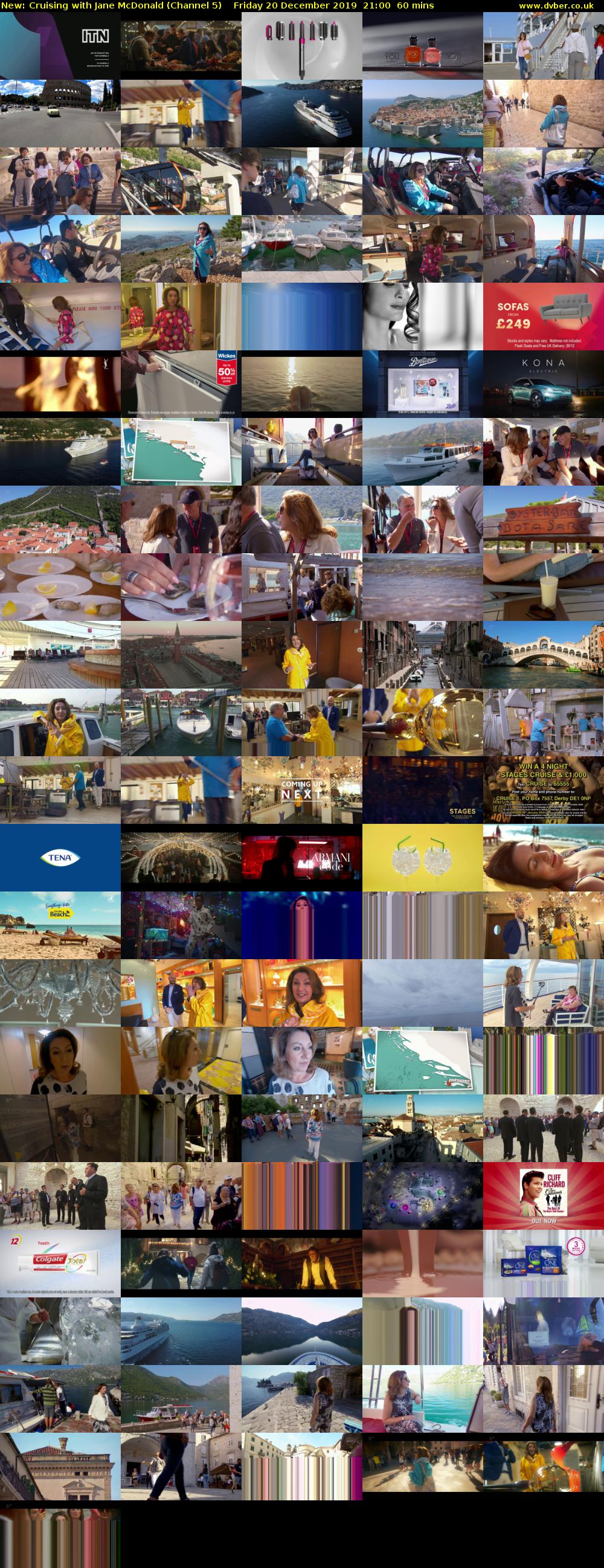 Cruising with Jane McDonald (Channel 5) Friday 20 December 2019 21:00 - 22:00