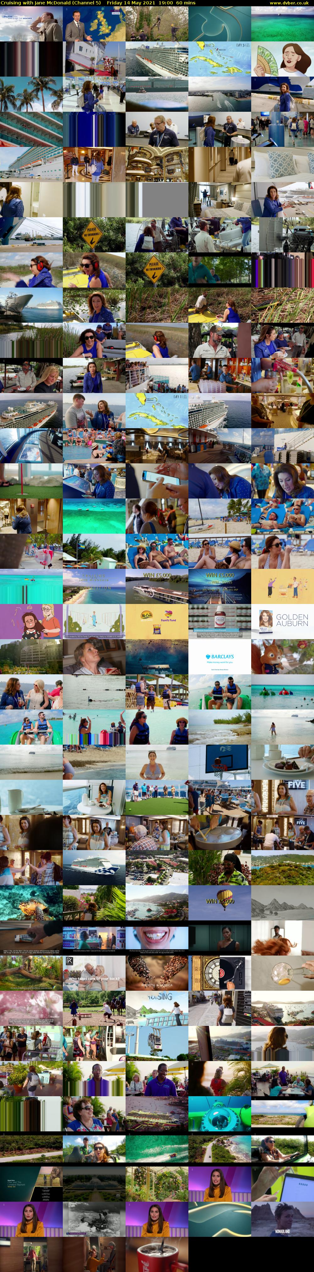 Cruising with Jane McDonald (Channel 5) Friday 14 May 2021 19:00 - 20:00