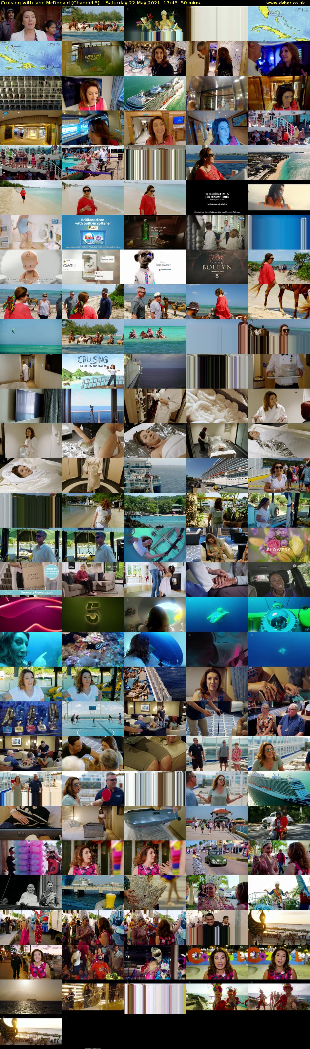 Cruising with Jane McDonald (Channel 5) Saturday 22 May 2021 17:45 - 18:35