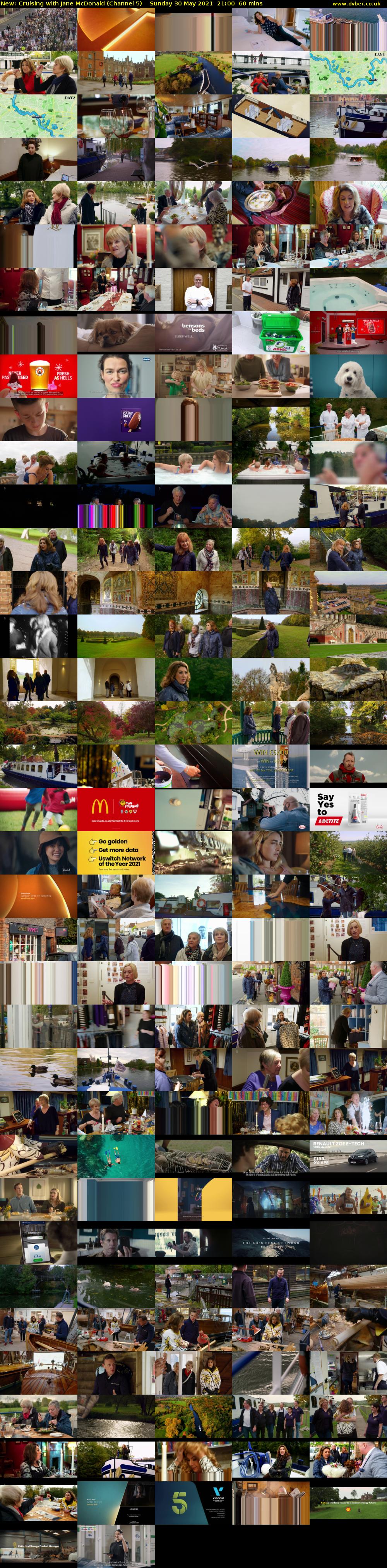 Cruising with Jane McDonald (Channel 5) Sunday 30 May 2021 21:00 - 22:00