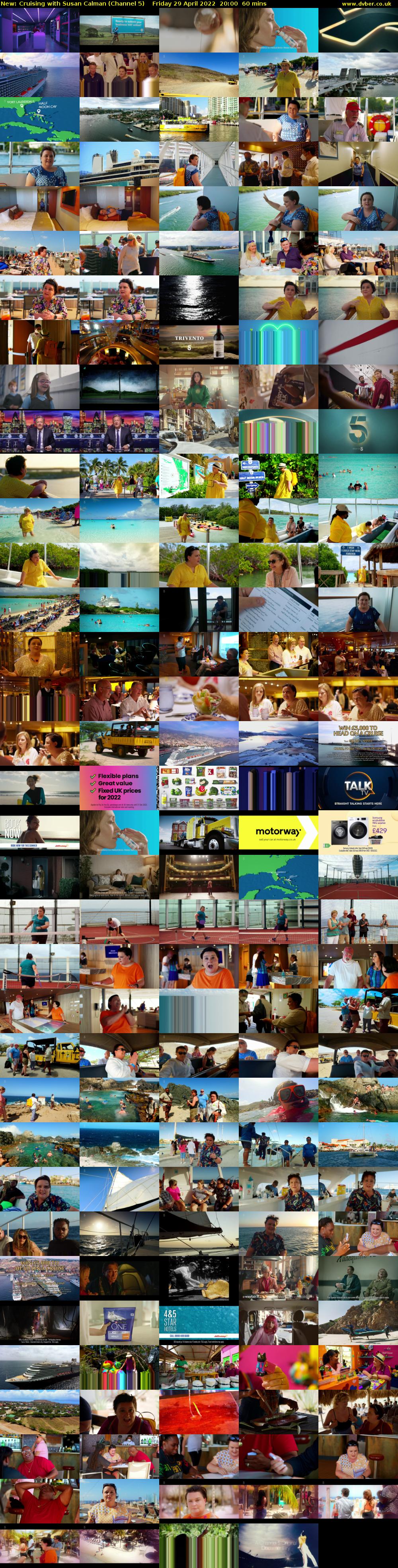 Cruising with Susan Calman (Channel 5) Friday 29 April 2022 20:00 - 21:00