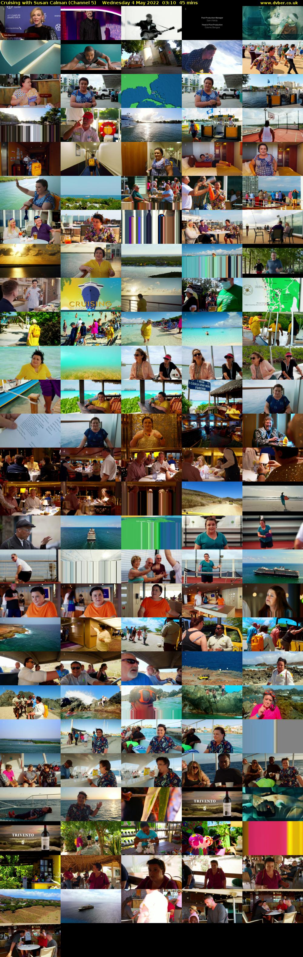 Cruising with Susan Calman (Channel 5) Wednesday 4 May 2022 03:10 - 03:55