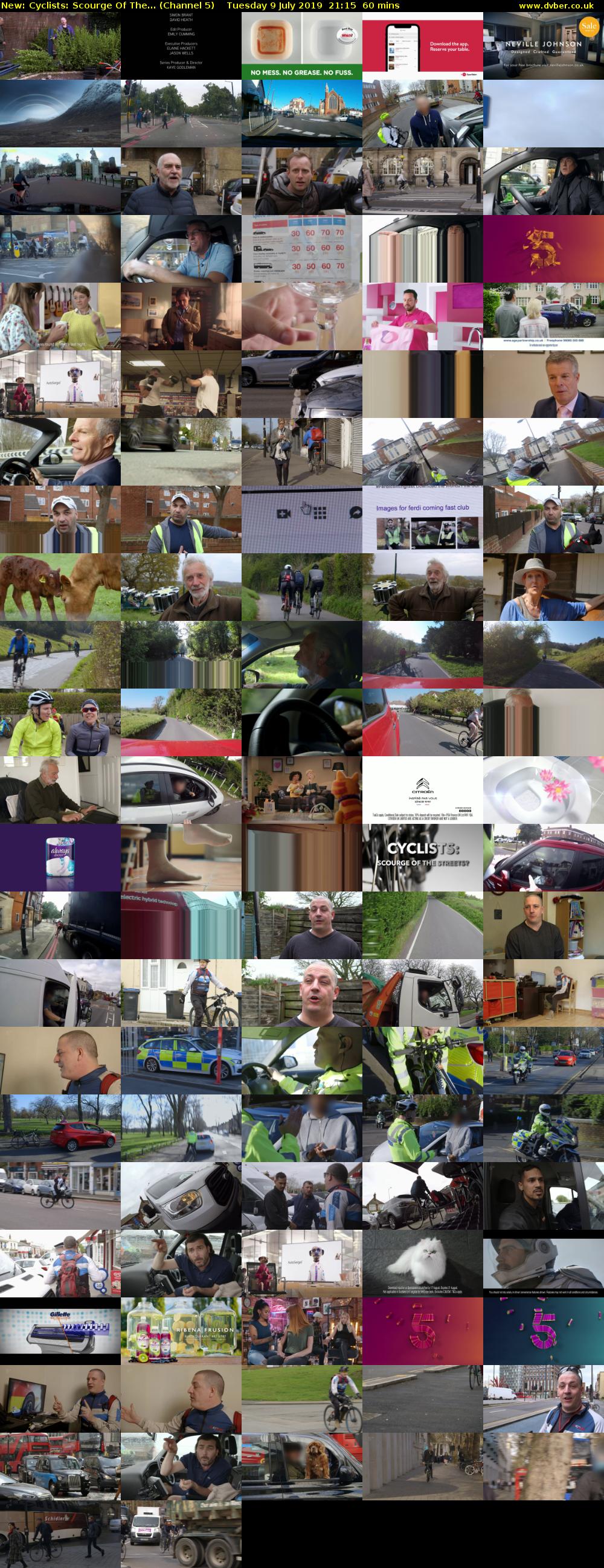 Cyclists: Scourge Of The... (Channel 5) Tuesday 9 July 2019 21:15 - 22:15
