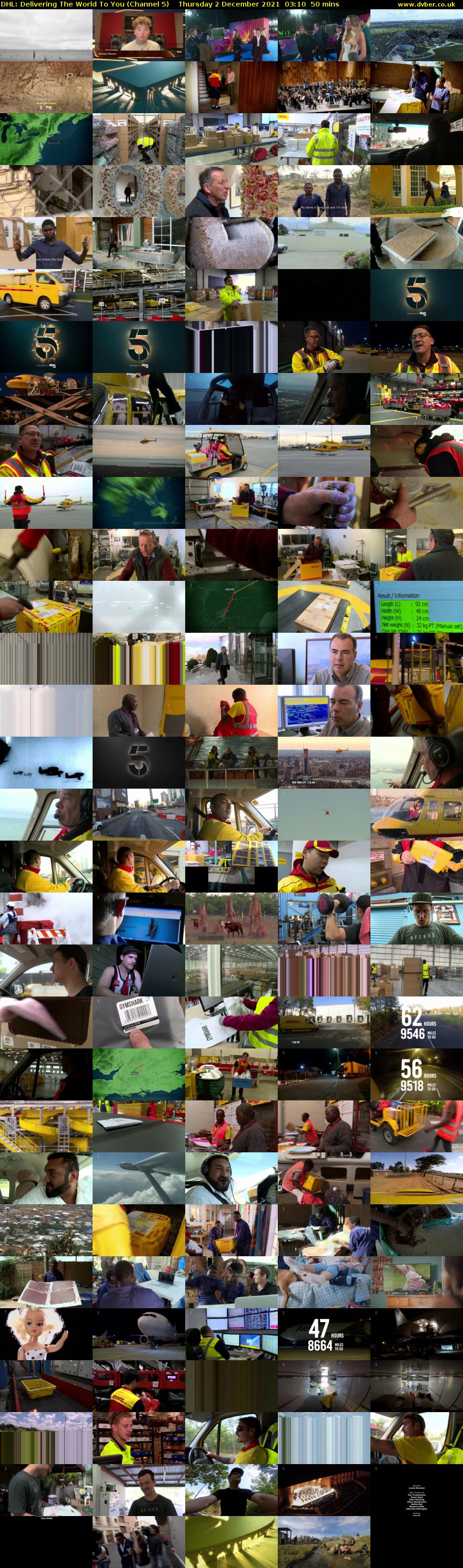 DHL: Delivering The World To You (Channel 5) Thursday 2 December 2021 03:10 - 04:00