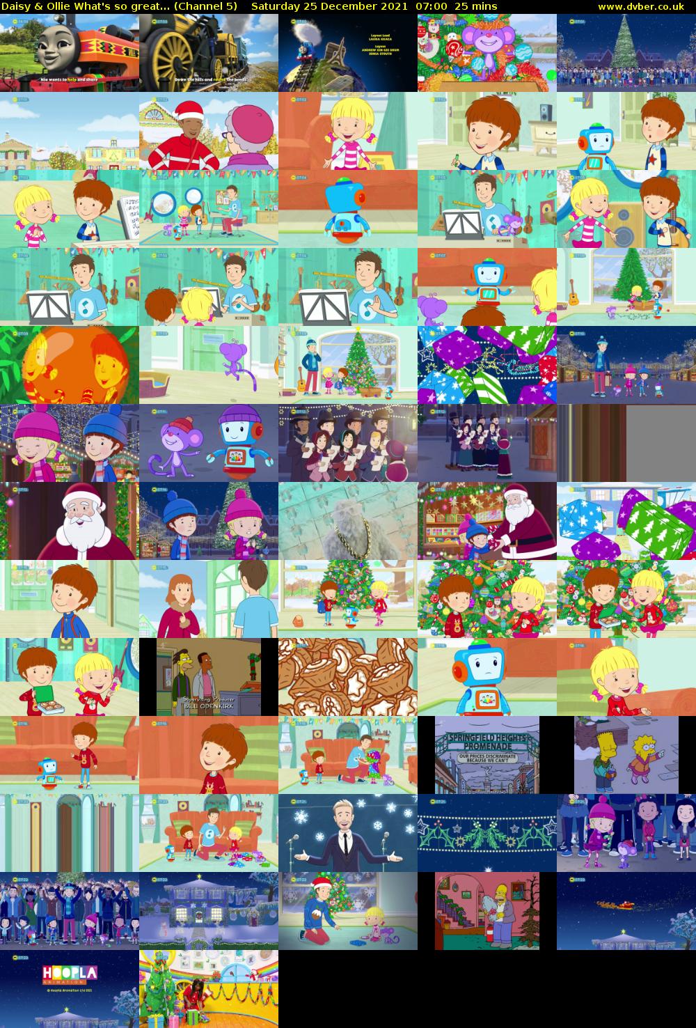 Daisy & Ollie What's so great... (Channel 5) Saturday 25 December 2021 07:00 - 07:25