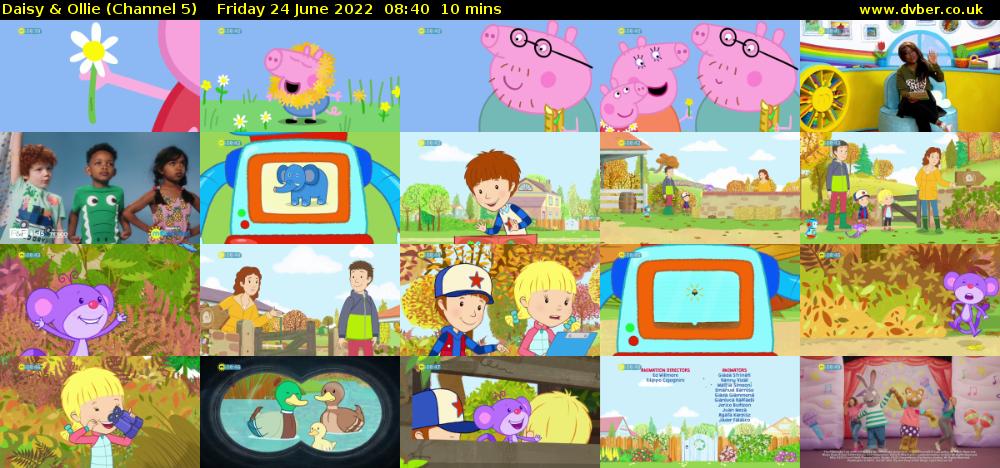 Daisy & Ollie (Channel 5) Friday 24 June 2022 08:40 - 08:50