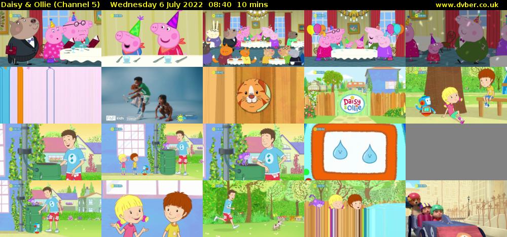 Daisy & Ollie (Channel 5) Wednesday 6 July 2022 08:40 - 08:50