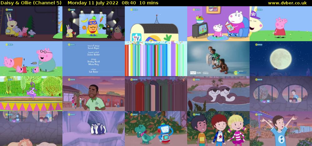 Daisy & Ollie (Channel 5) Monday 11 July 2022 08:40 - 08:50