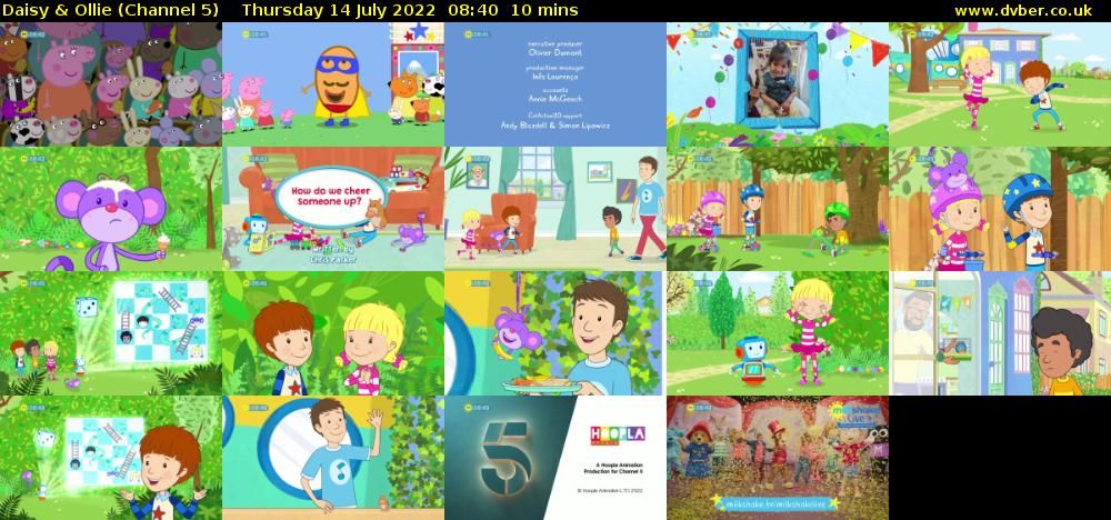 Daisy & Ollie (Channel 5) Thursday 14 July 2022 08:40 - 08:50