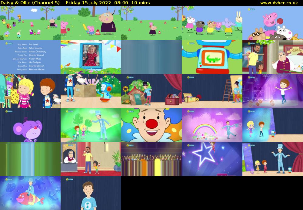 Daisy & Ollie (Channel 5) Friday 15 July 2022 08:40 - 08:50