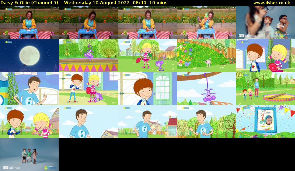 Daisy & Ollie (Channel 5) Wednesday 10 August 2022 08:40 - 08:50