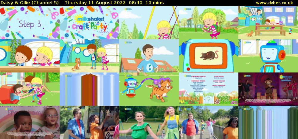 Daisy & Ollie (Channel 5) Thursday 11 August 2022 08:40 - 08:50