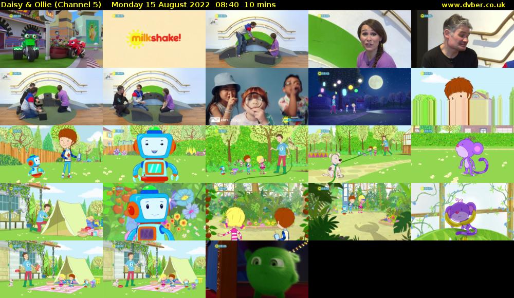 Daisy & Ollie (Channel 5) Monday 15 August 2022 08:40 - 08:50