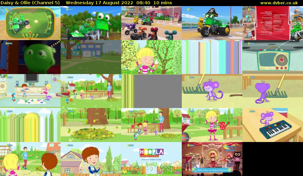 Daisy & Ollie (Channel 5) Wednesday 17 August 2022 08:40 - 08:50