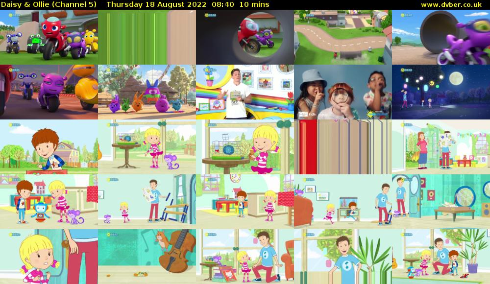 Daisy & Ollie (Channel 5) Thursday 18 August 2022 08:40 - 08:50