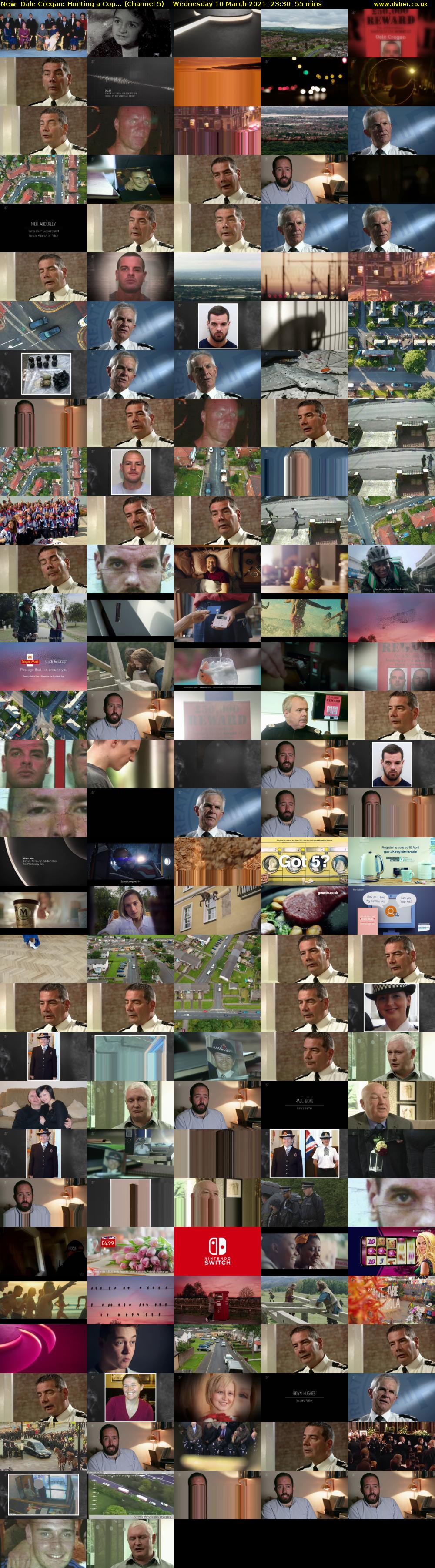 Dale Cregan: Hunting a Cop... (Channel 5) Wednesday 10 March 2021 23:30 - 00:25