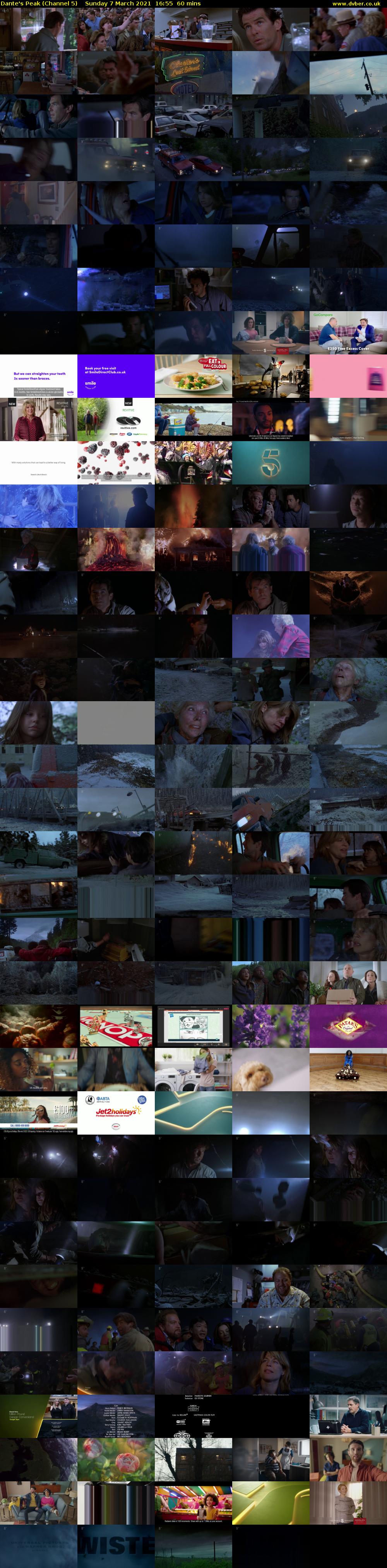 Dante's Peak (Channel 5) Sunday 7 March 2021 16:55 - 17:55