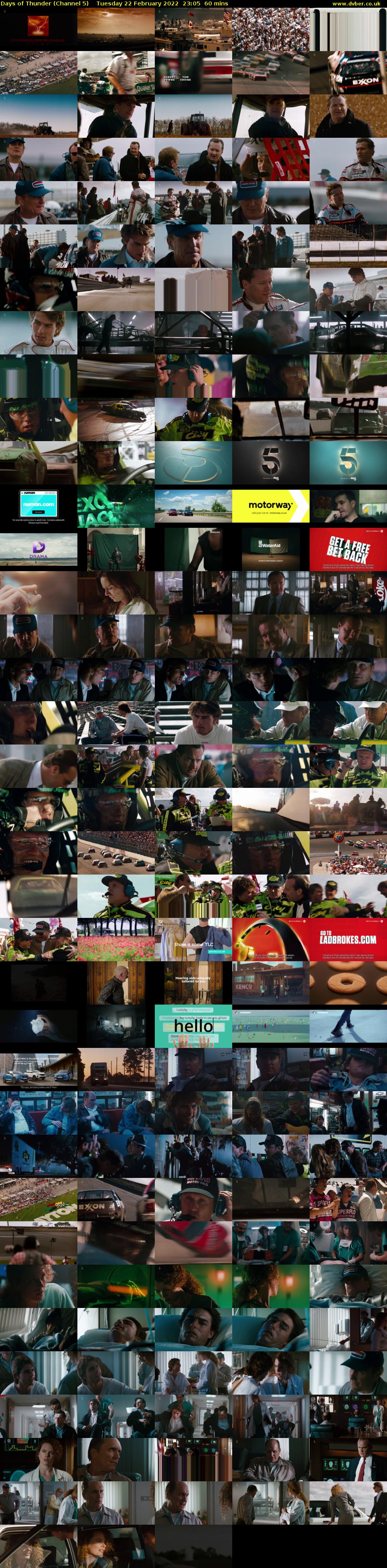 Days of Thunder (Channel 5) Tuesday 22 February 2022 23:05 - 00:05