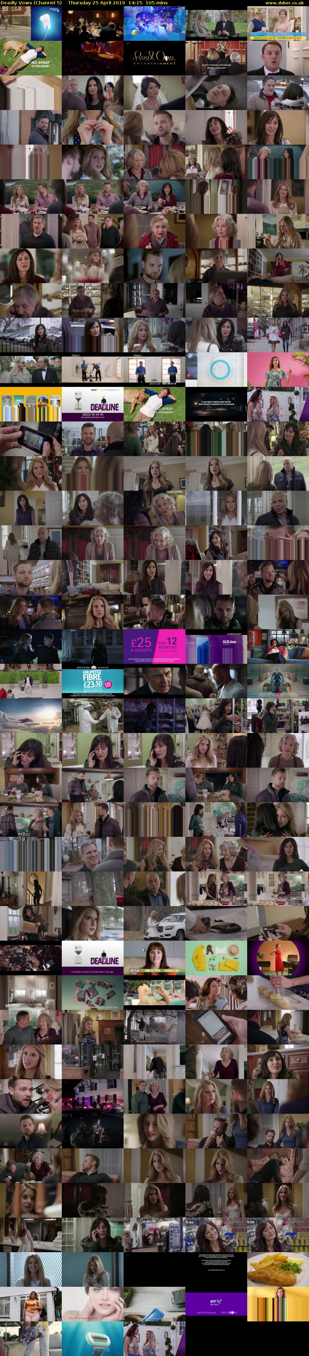 Deadly Vows (Channel 5) Thursday 25 April 2019 14:15 - 16:00
