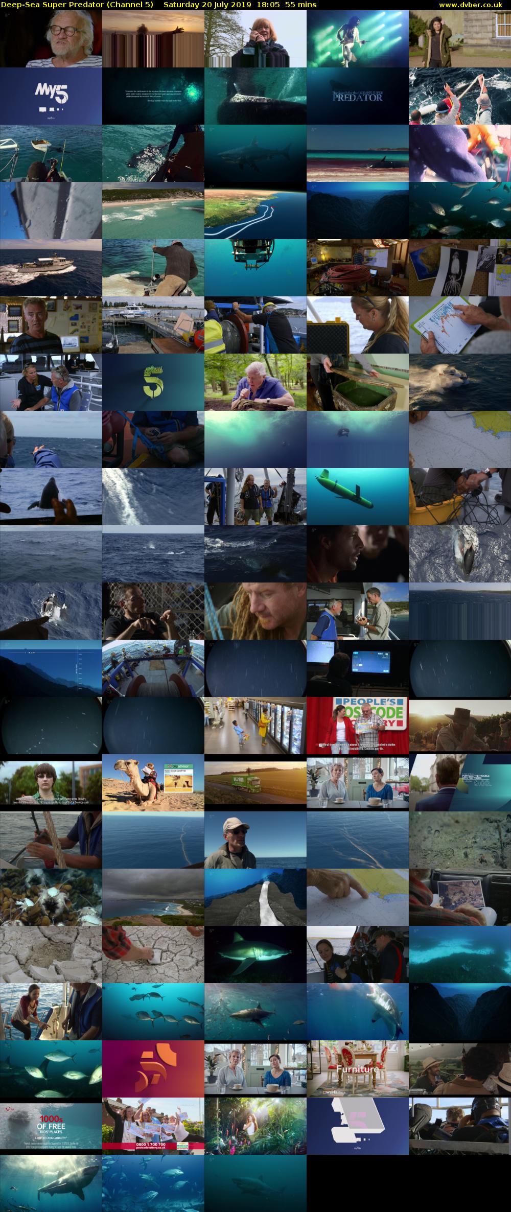 Deep-Sea Super Predator (Channel 5) Saturday 20 July 2019 18:05 - 19:00