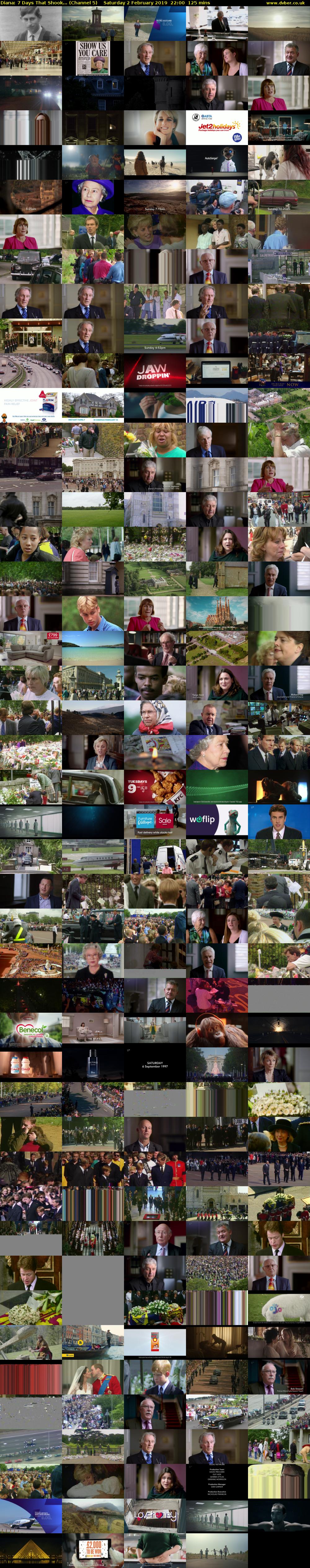 Diana: 7 Days That Shook... (Channel 5) Saturday 2 February 2019 22:00 - 00:05