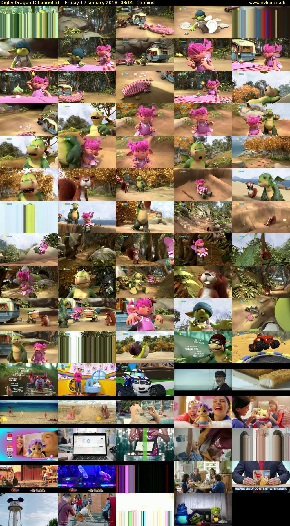 Digby Dragon (Channel 5) Friday 12 January 2018 08:05 - 08:20